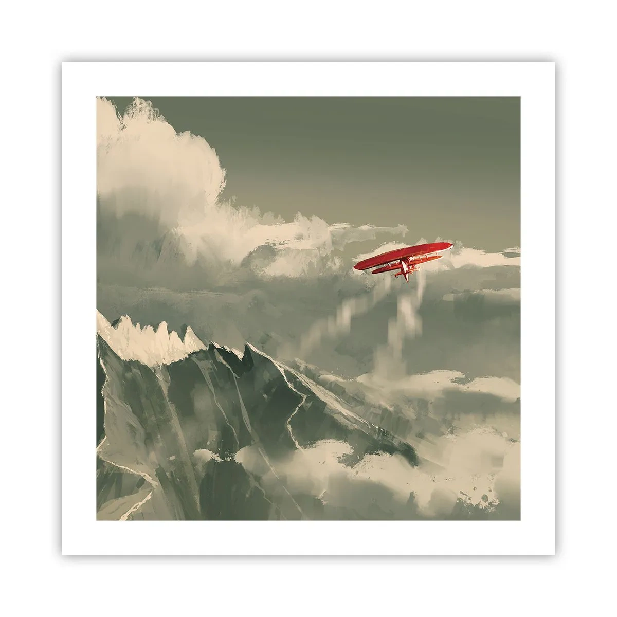 Plakat - Frygtløs pioner - 50x50 cm