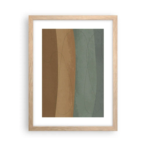 Plakat i ramme af lyst egetræ - Vandret sammensætning - 30x40 cm
