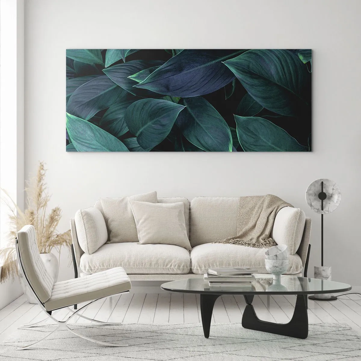 Billede på glas - Grønt i sig selv - 100x40 cm