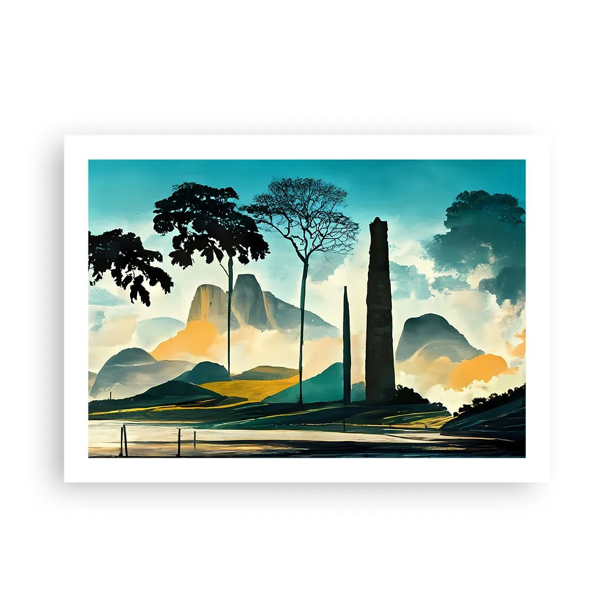 Plakat - Stadig højere og højere - 70x50 cm