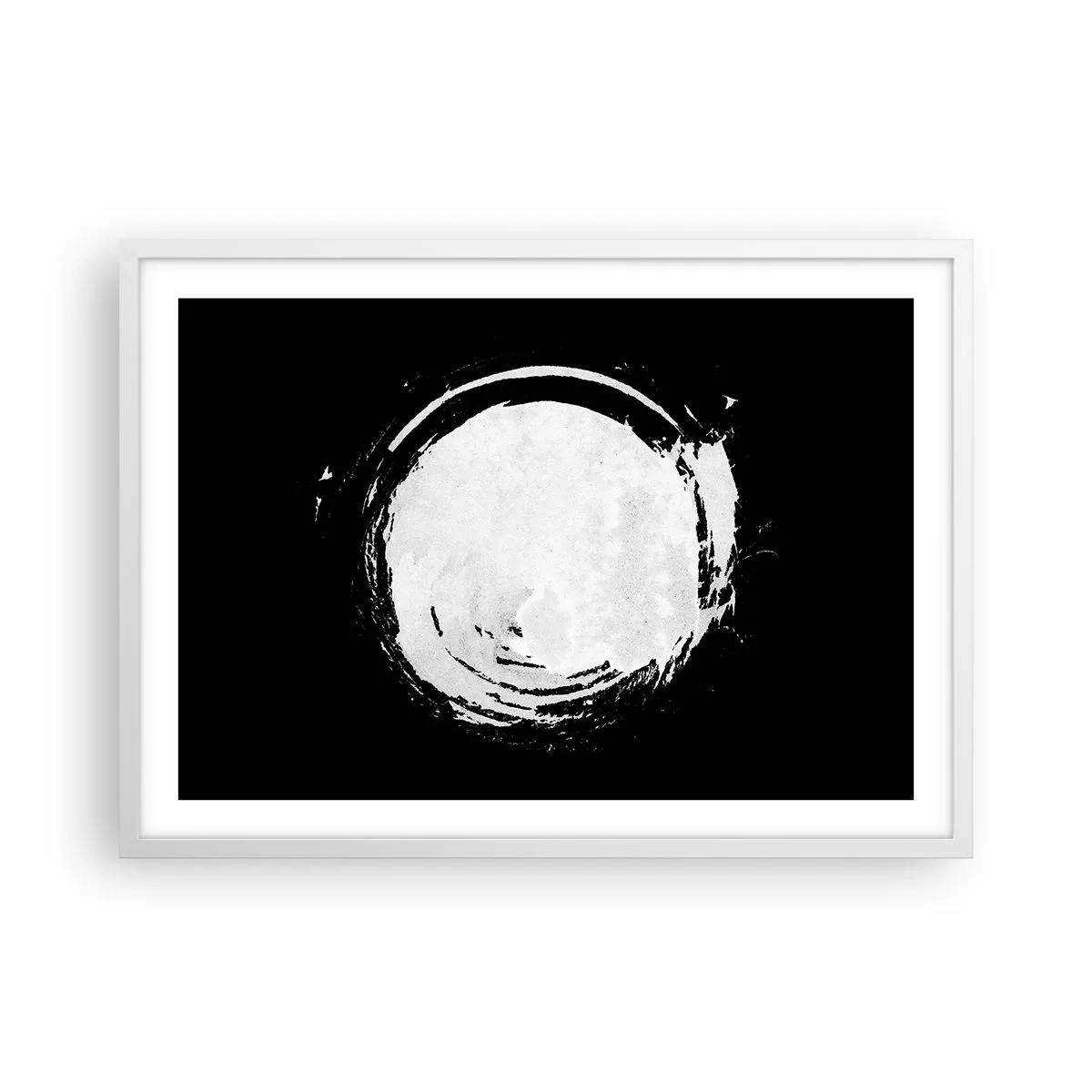 Plakat i hvid ramme - Den gode vej ud - 70x50 cm