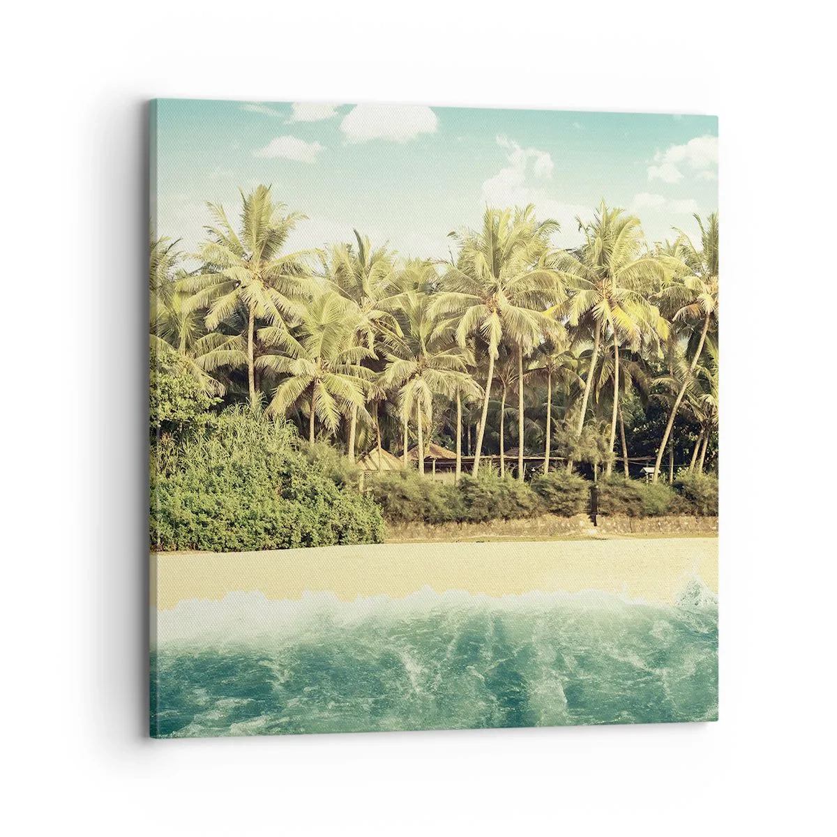 Lærredstryk - Billede på lærred - Hvad med her? - 70x70 cm