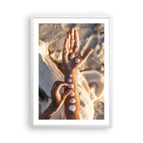 Plakat i hvid ramme - Skønhed inden for rækkevidde - 50x70 cm
