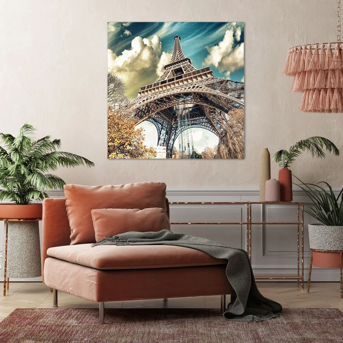 Lærredstryk - Billede på lærred - Og i efteråret i Paris... - 30x30 cm