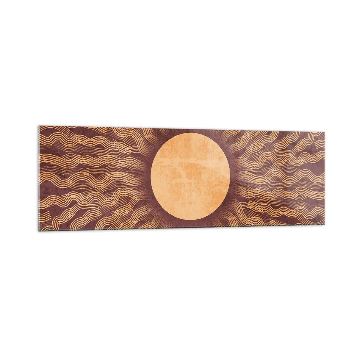 Billede på glas - Ikon for solen - 160x50 cm