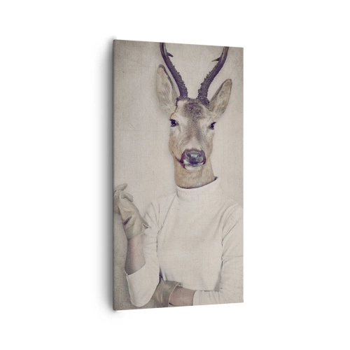 Lærredstryk - Billede på lærred - Lad gestikulationerne tale - 65x120 cm