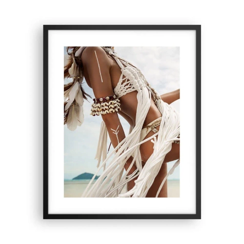 Plakat i sort ramme - Præstinde af solen - 40x50 cm