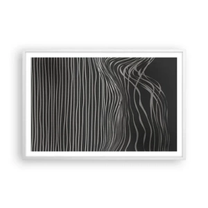 Plakat i hvid ramme - Rytme og accent - 91x61 cm