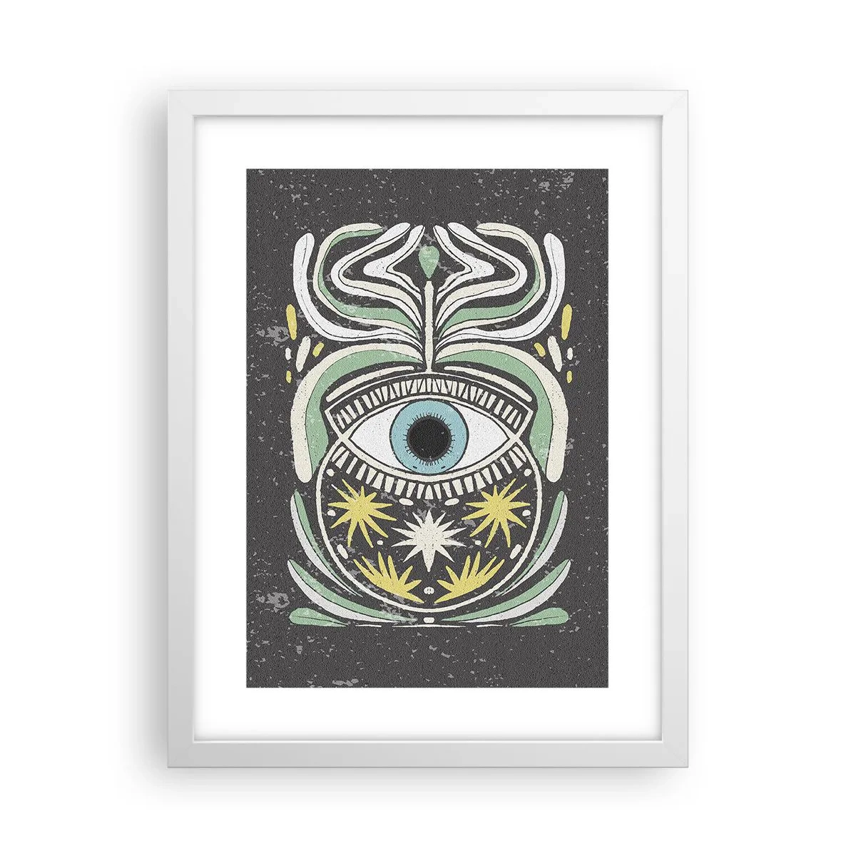 Plakat i hvid ramme - Stammeritualer - 30x40 cm