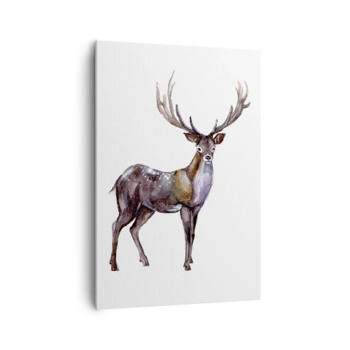 Lærredstryk - Billede på lærred - Kongen af den nordlige ødemark - 70x100 cm