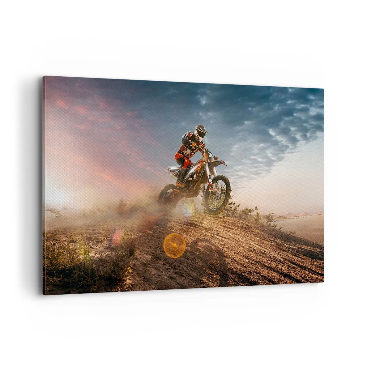 Lærredstryk - Billede på lærred - For sejren - 120x80 cm