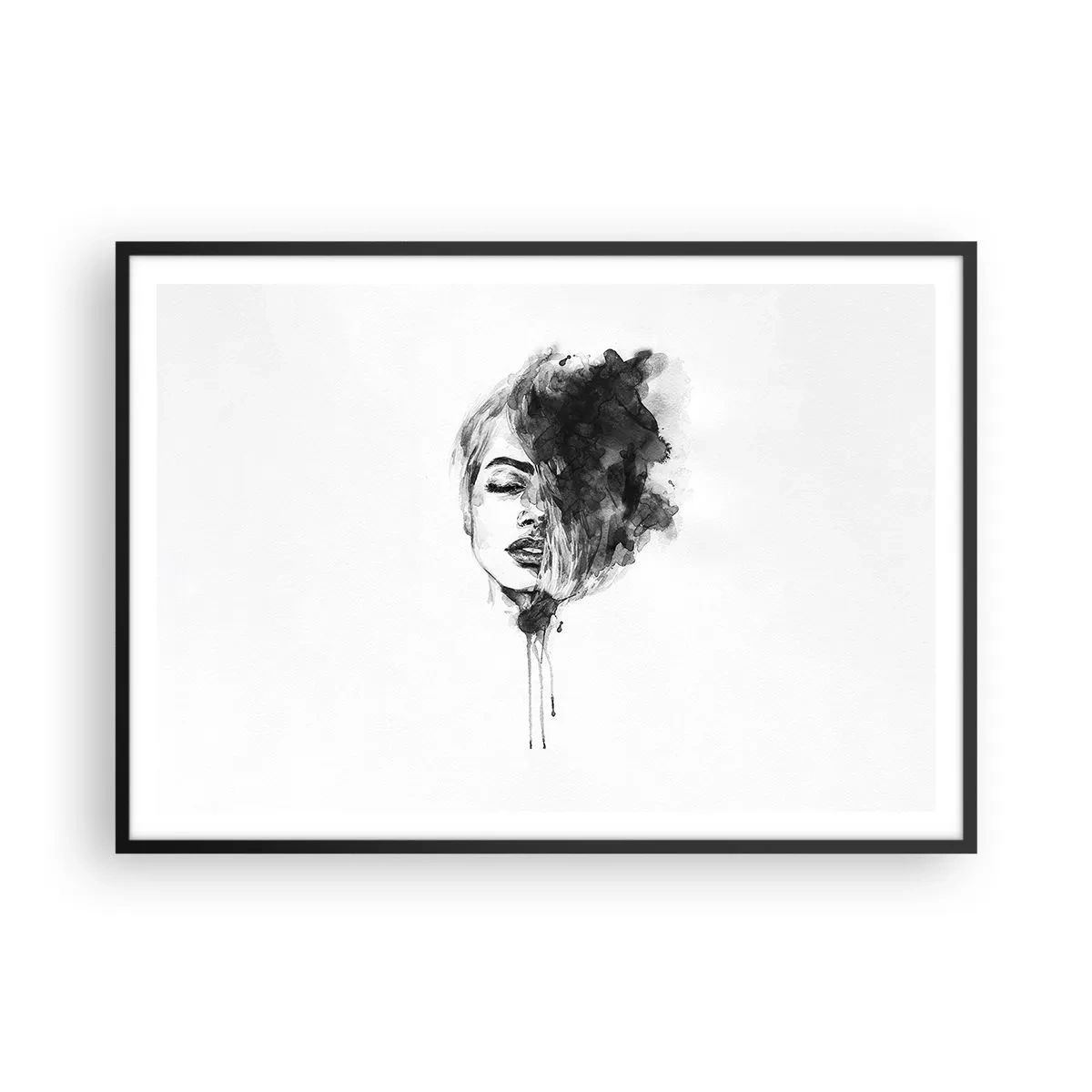Plakat i sort ramme - Hvad piger drømmer om - 100x70 cm