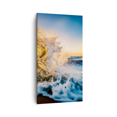 Lærredstryk - Billede på lærred - Leg på sandet - 45x80 cm