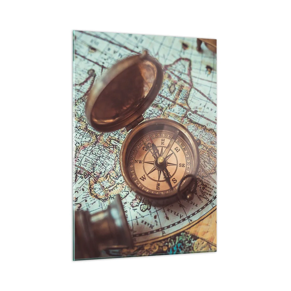 Billede på glas - For eventyreren - 50x70 cm