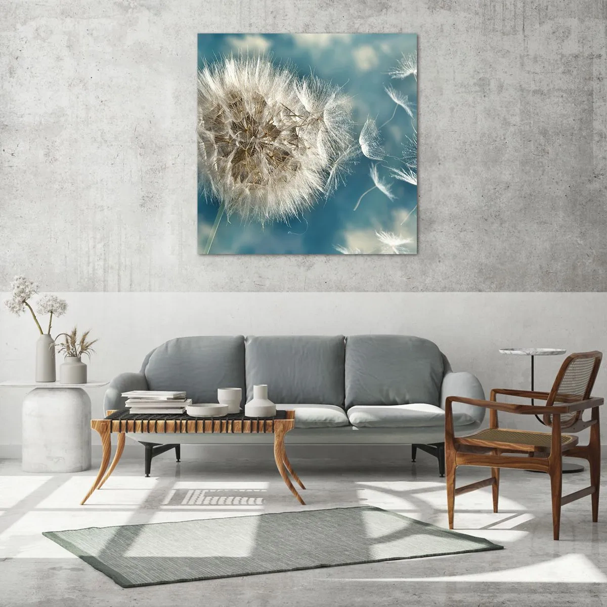 Billede på glas - En engels åndedræt - 60x60 cm