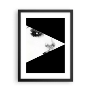 Plakat i sort ramme - Altid uopdaget - 30x40 cm