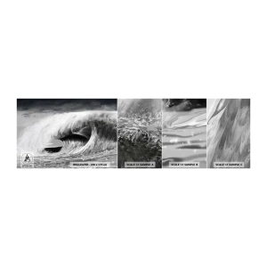 Prøve Fototapet Selvklæbende Deluxe Sticker - Havets vrede - Hav, Ocean, Høj Bølge - 100x30 cm