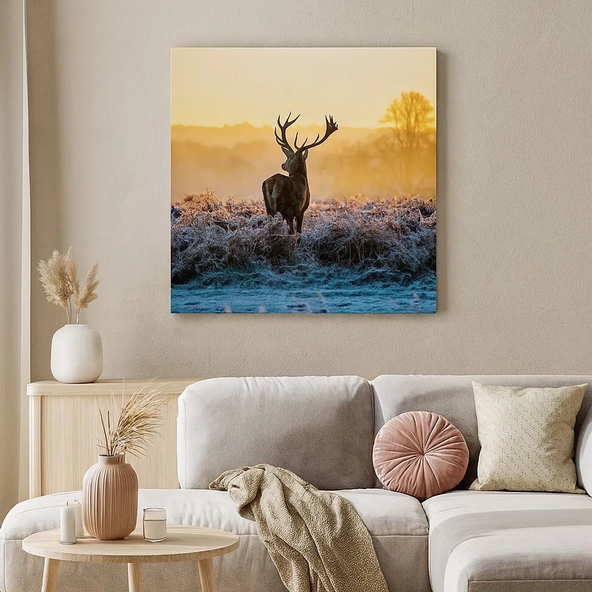 Lærredstryk - Billede på lærred - Kronet på sine godser - 30x30 cm