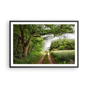 Plakat i sort ramme - Et in Arcadia ego - 91x61 cm