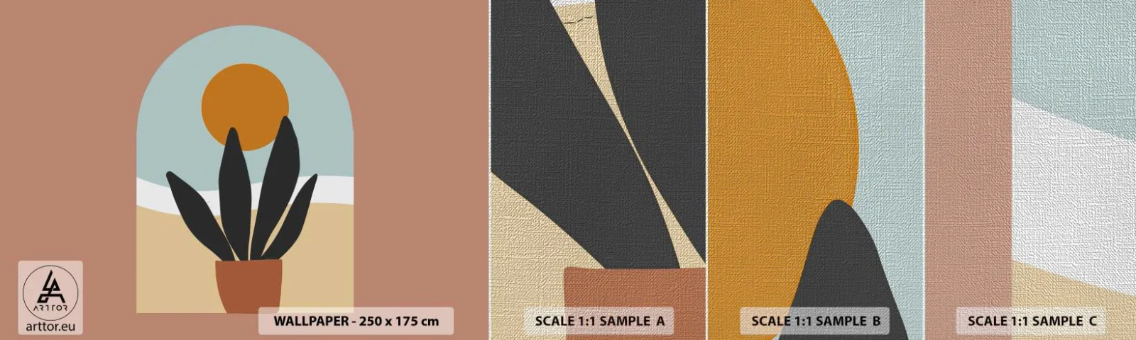 Prøve Fototapet Premium Canvas - Små glæder - Blomst, Vindue, Stykke - 100x30 cm