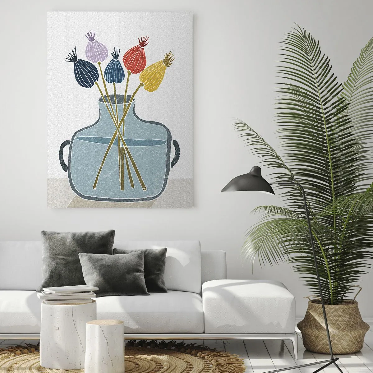 Billede på glas - Som et valmuefrø - 50x70 cm