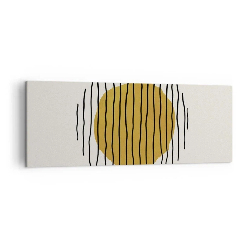 Lærredstryk - Billede på lærred - Abstraktion, der skælver af varme - 140x50 cm