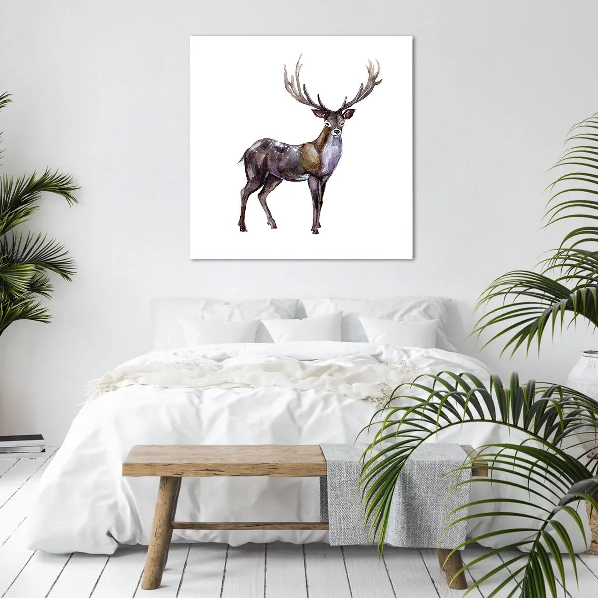 Lærredstryk - Billede på lærred - Kongen af den nordlige ødemark - 50x50 cm