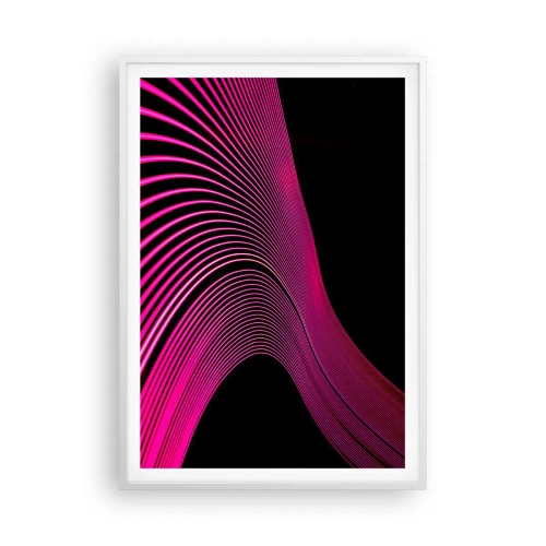 Plakat i hvid ramme - En allé af lys - 70x100 cm