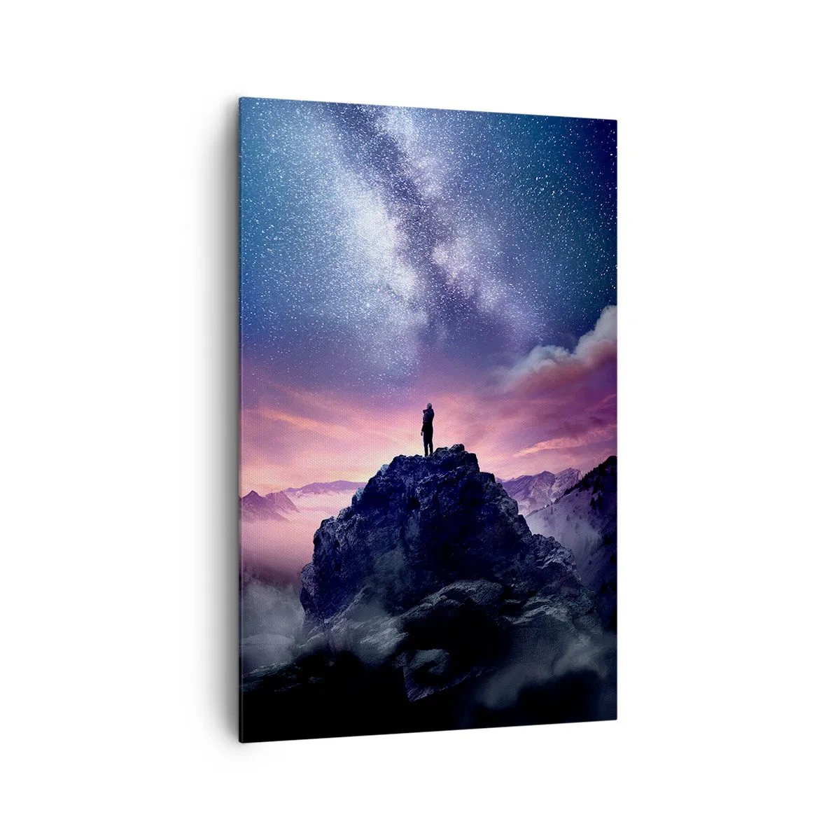 Lærredstryk - Billede på lærred - Og han følte liv - 80x120 cm