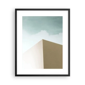 Plakat i sort ramme - Geometri af en solrig sommer - 40x50 cm