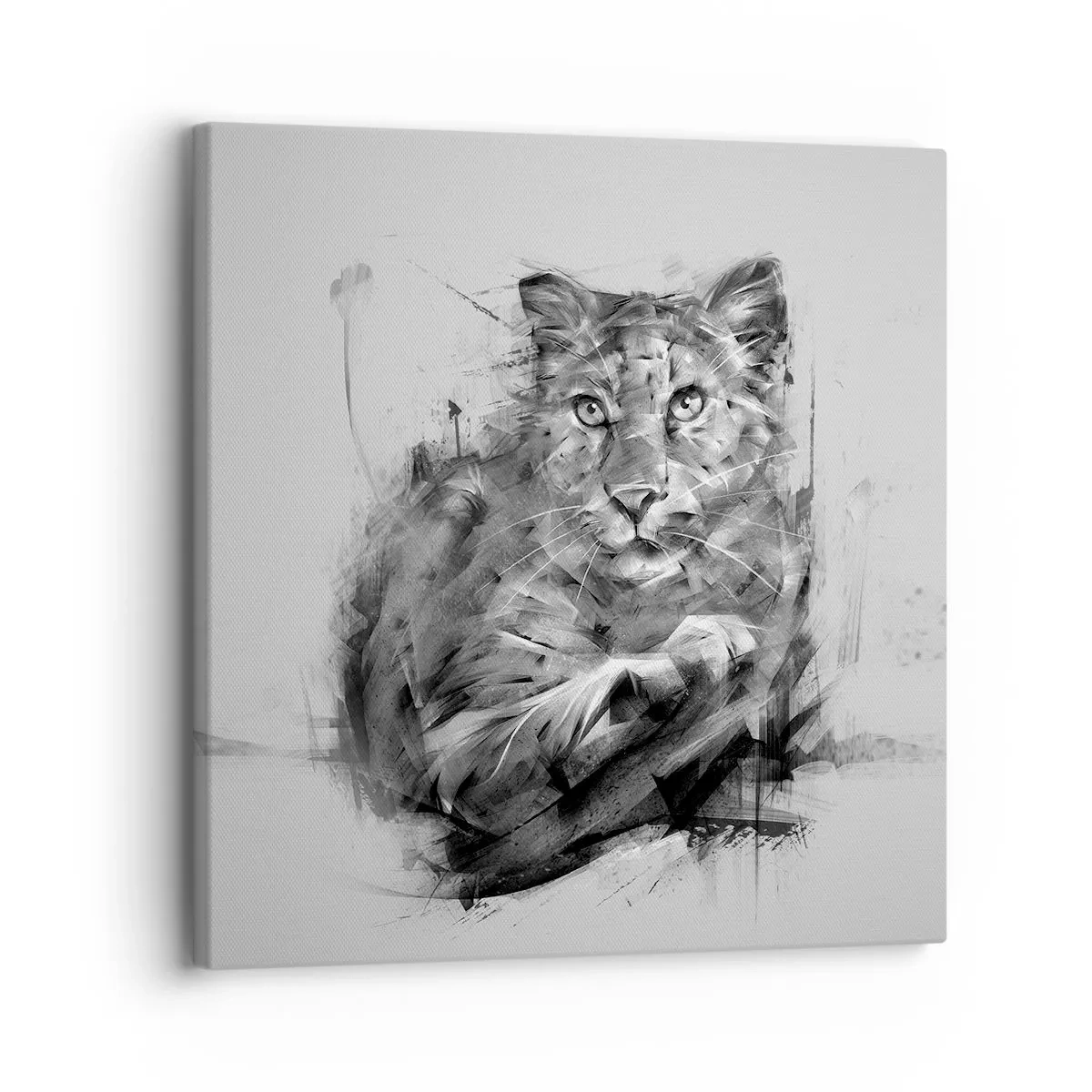 Lærredstryk - Billede på lærred - Ja, jeg lytter godt efter - 30x30 cm