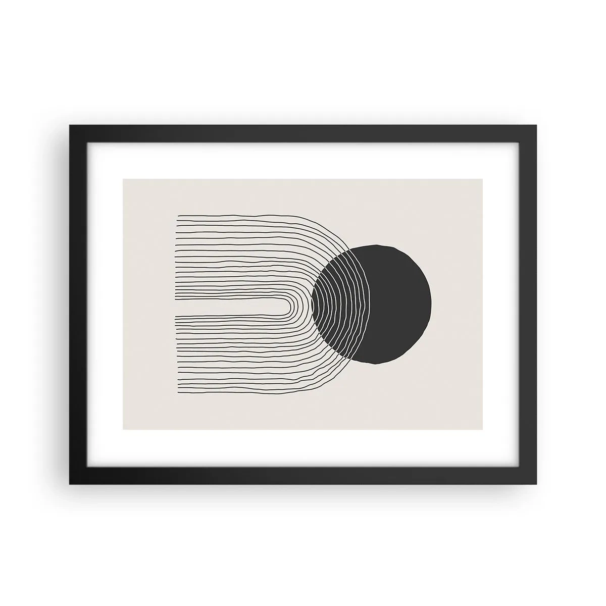 Plakat i sort ramme - Rystende og selvsikker - 40x30 cm
