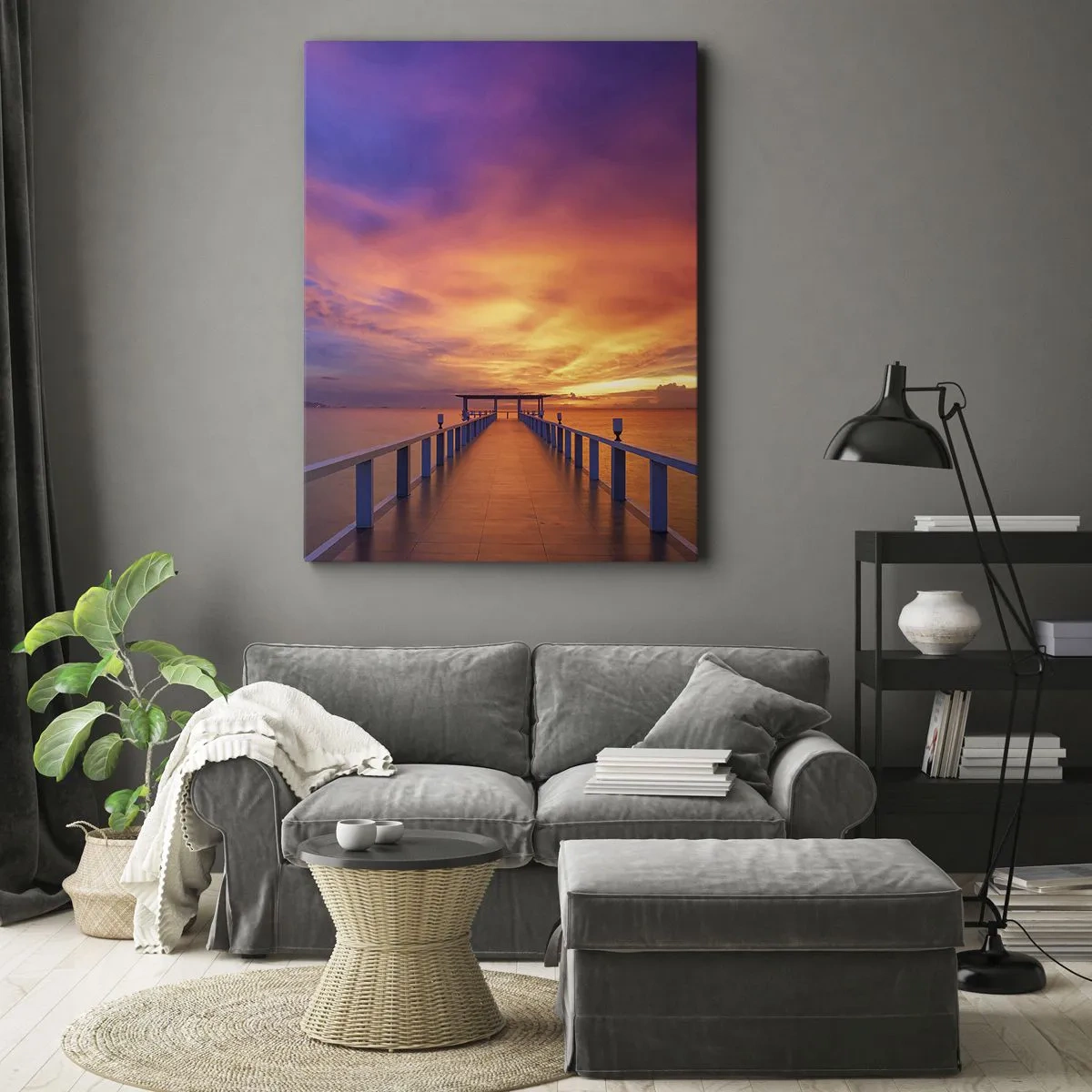 Lærredstryk - Billede på lærred - Uden ende - 50x70 cm