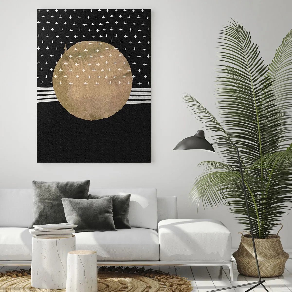 Billede på glas - Komposition: galaksens flag - 50x70 cm