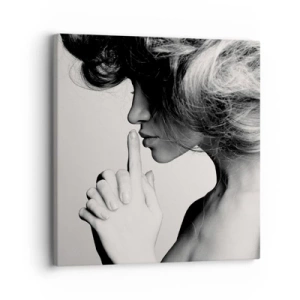 Lærredstryk - Billede på lærred - Lyt til sig selv - 30x30 cm