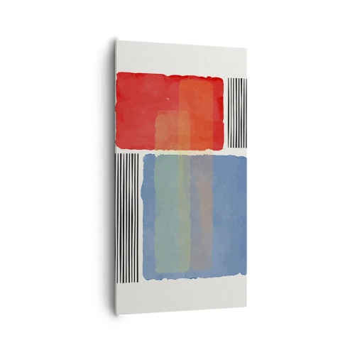 Lærredstryk - Billede på lærred - Geometriens ånd og bogstav - 65x120 cm