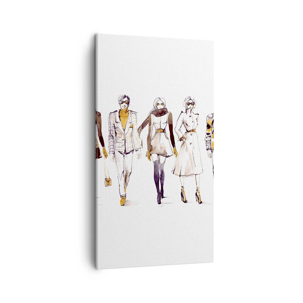 Lærredstryk - Billede på lærred - Diskret elegance, afslappet elegance - 45x80 cm