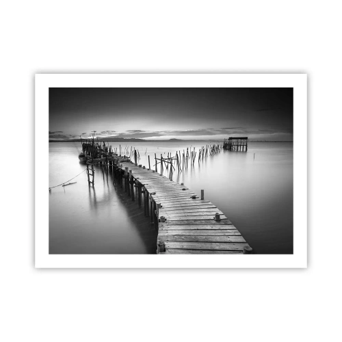 Plakat - Stilheden fra en glemt kyst - 70x50 cm