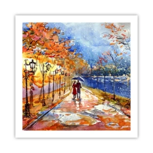 Plakat - Sammen indtil tidsfristen - 60x60 cm