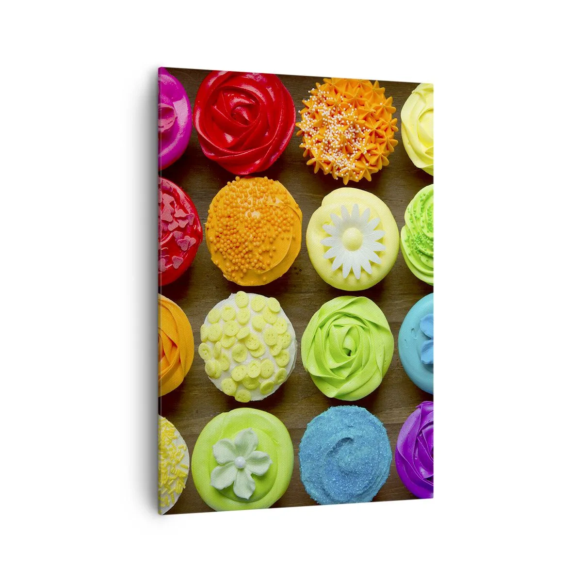 Lærredstryk - Billede på lærred - Alle er forskellige - alle er lækre - 70x100 cm