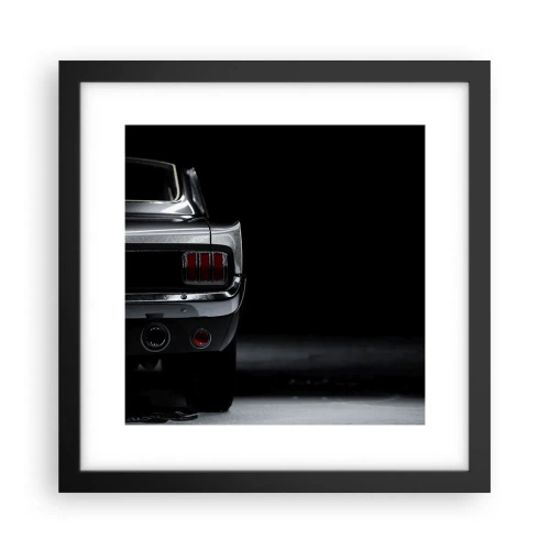 Plakat i sort ramme - Klassisk charme - 30x30 cm