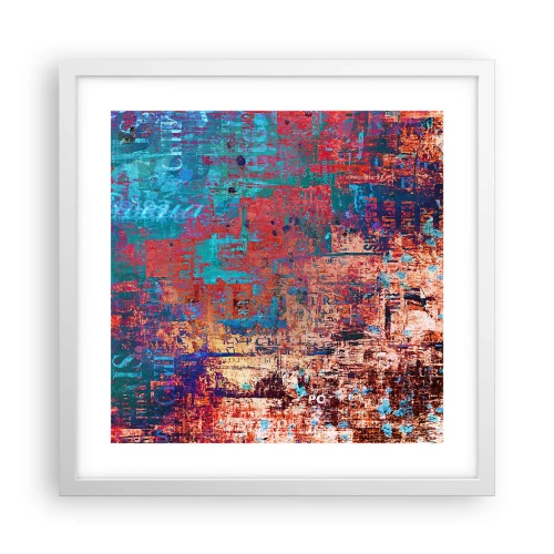 Plakat i hvid ramme - Hukommelse og glemsel - 40x40 cm
