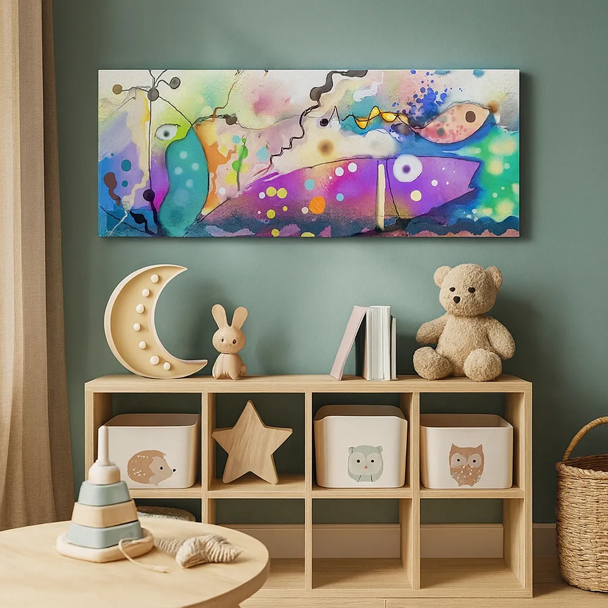 Lærredstryk - Billede på lærred - Ingen ord! - 30x30 cm