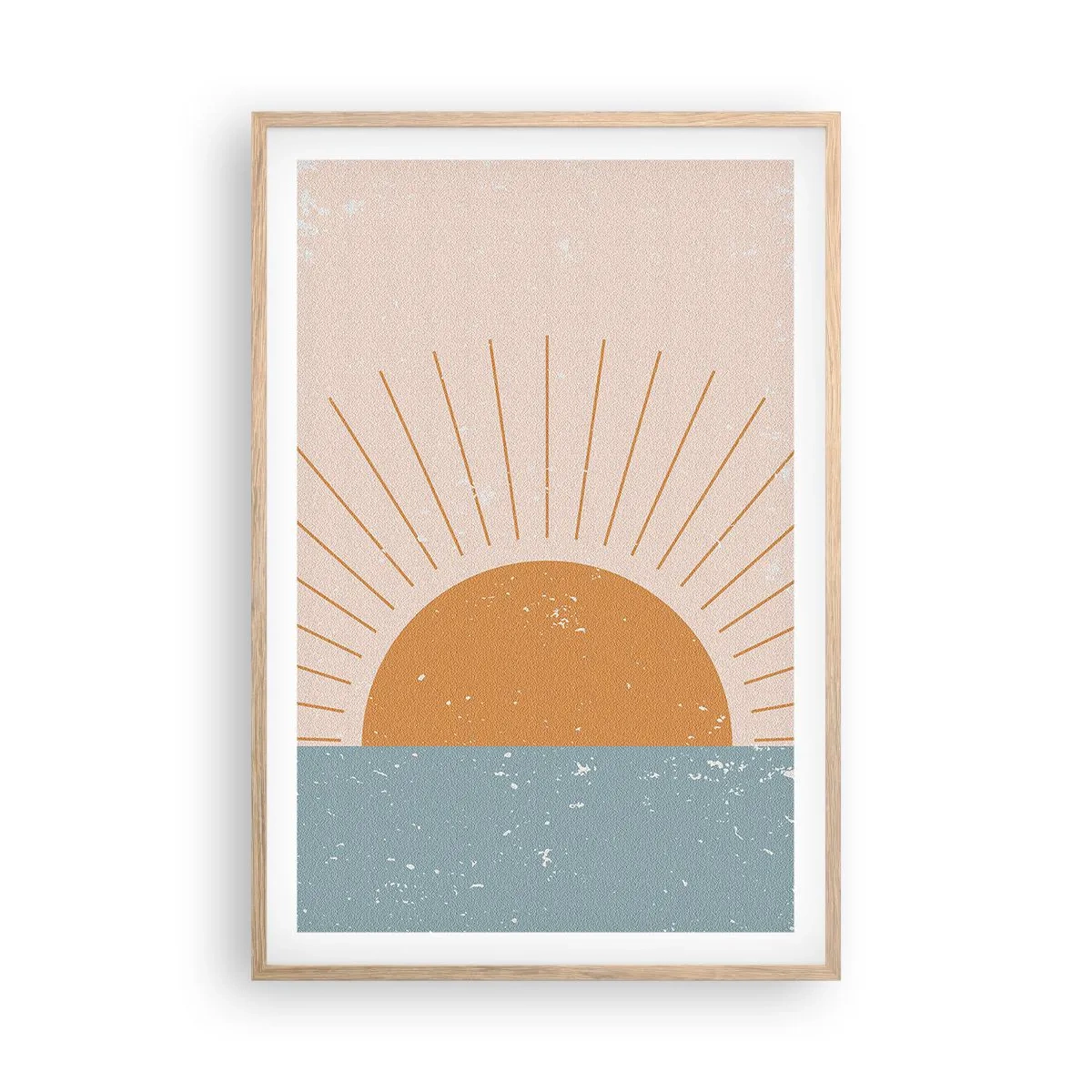 Plakat i ramme af lyst egetræ - Et dagligt mirakel - 61x91 cm