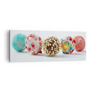Lærredstryk - Billede på lærred - Livet kan være sødt - 140x50 cm