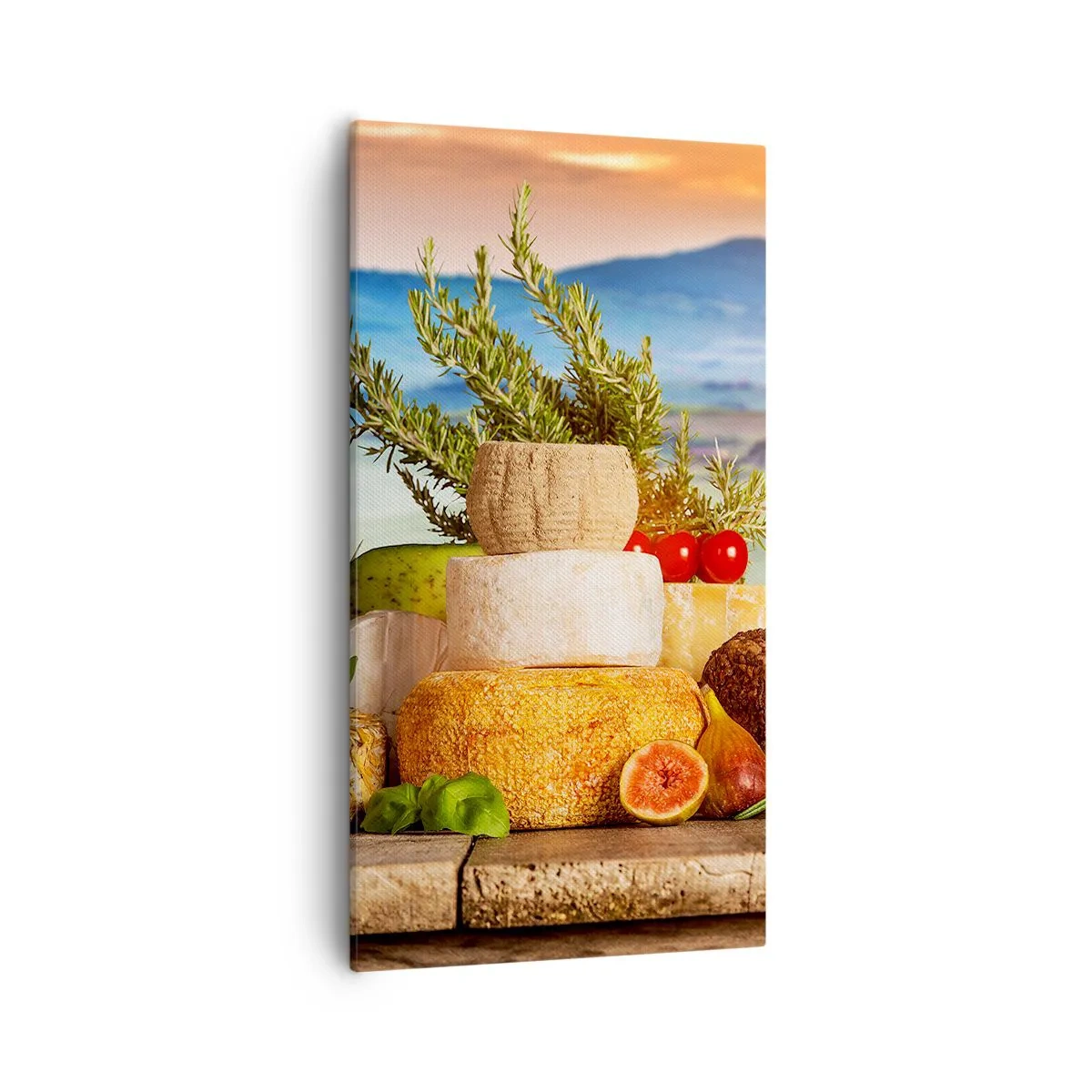 Lærredstryk - Billede på lærred - Italiensk livsglæde - 55x100 cm