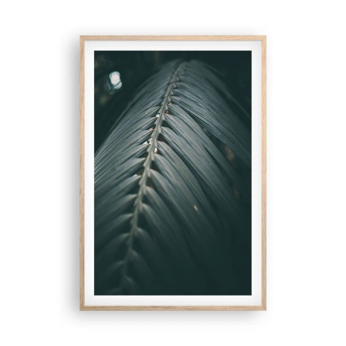 Plakat i ramme af lyst egetræ - Naturens præcision - 61x91 cm