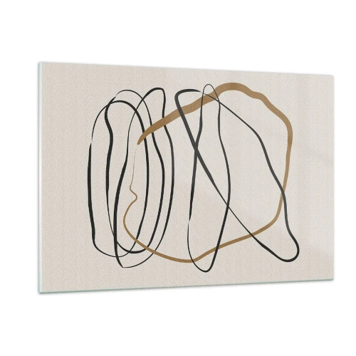 Billede på glas - Komposition - dans i besiddelse - 120x80 cm