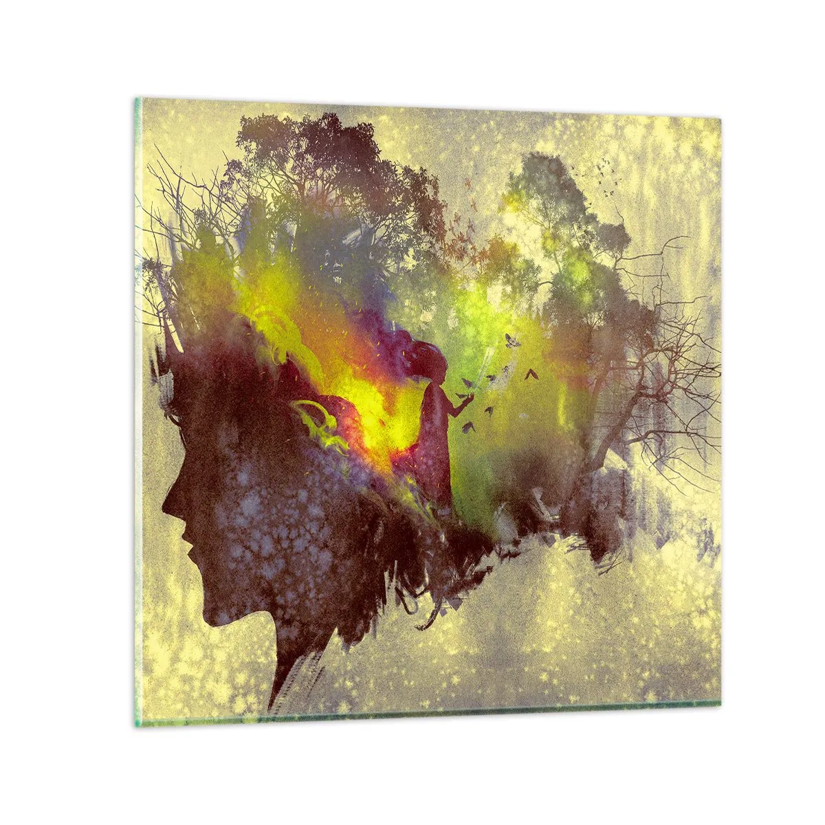 Billede på glas - Moder Natur - 30x30 cm