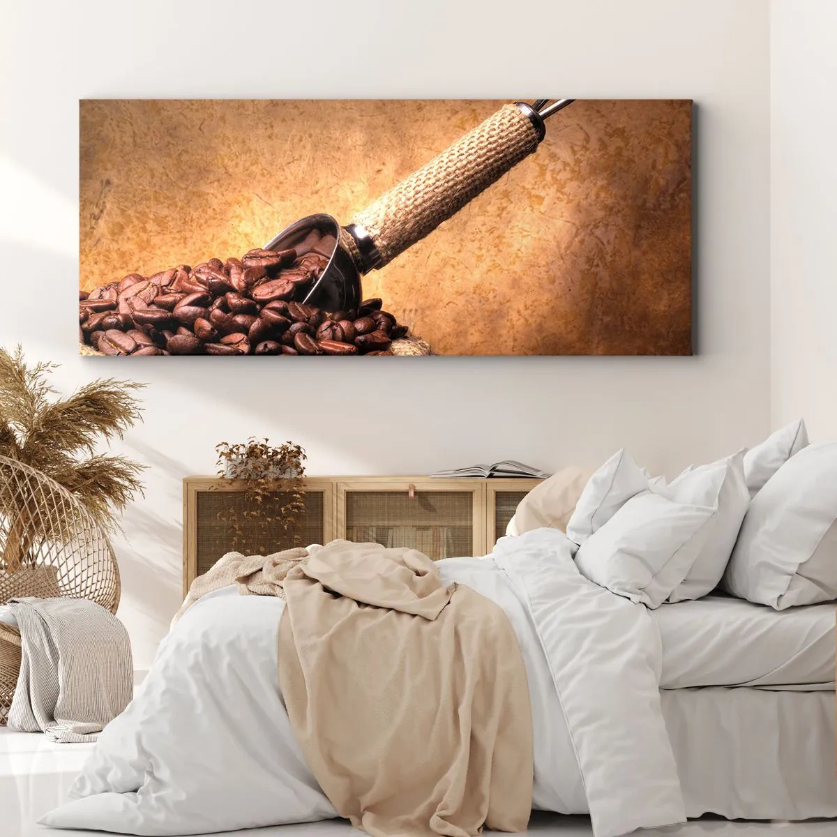 Lærredstryk - Billede på lærred - Ved smagsens kilde - 160x50 cm
